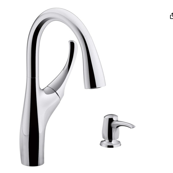 Kohler Accents Kohler Mazz Kitchen Sink Faucet Polished Chrome